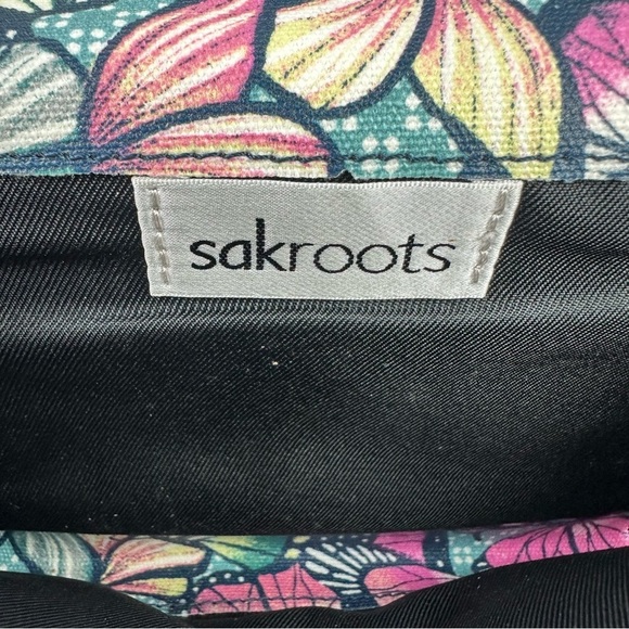 Sakroots Marin Crossbody Bag Orchard Butterfly Canvas Handbag Wristlet - Picture 4 of 12